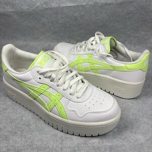 Asics Japan S PF‎ Platform Womens Sz 9 White Neon Green Sneaker Shoes 1202A024